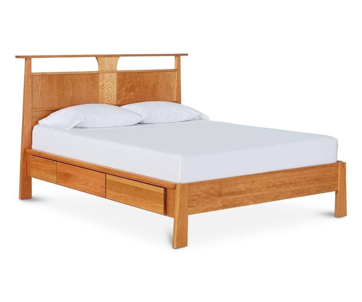 cherry queen size bed