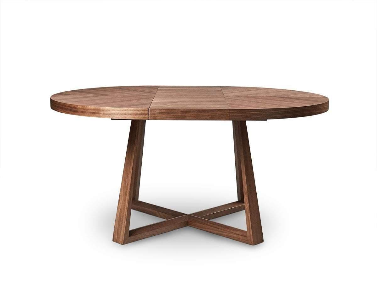 круглый стол для кухни из дерева
