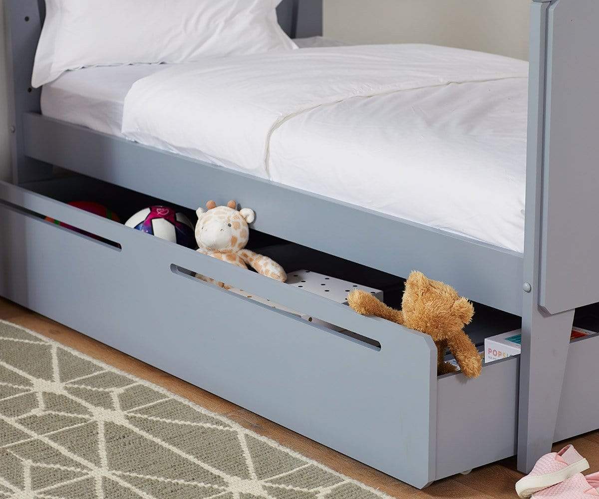 bed with trundle and storage drawers