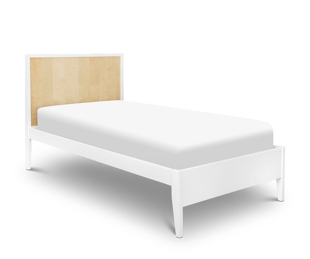 twin bed frame wood white
