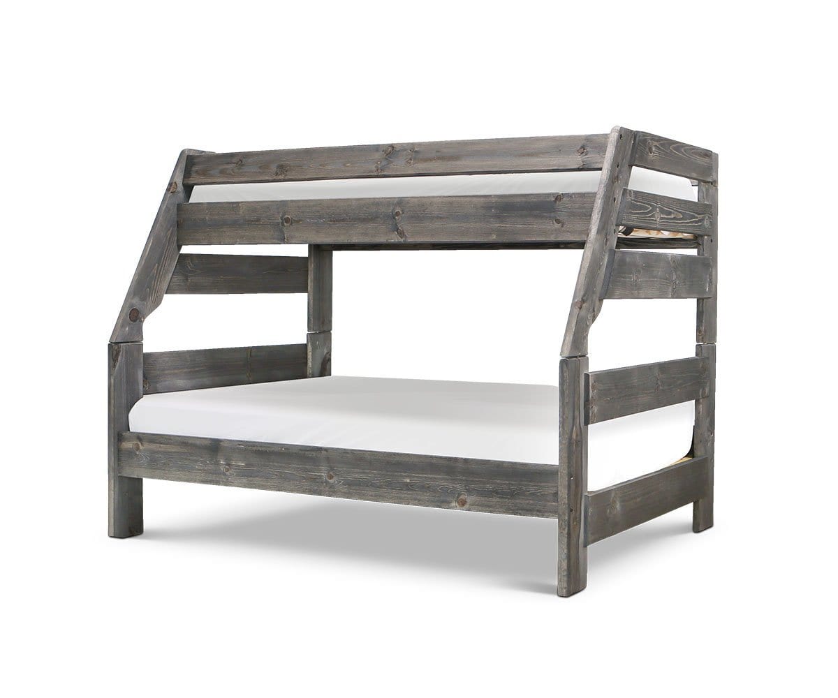 wood bunk bed full over twin