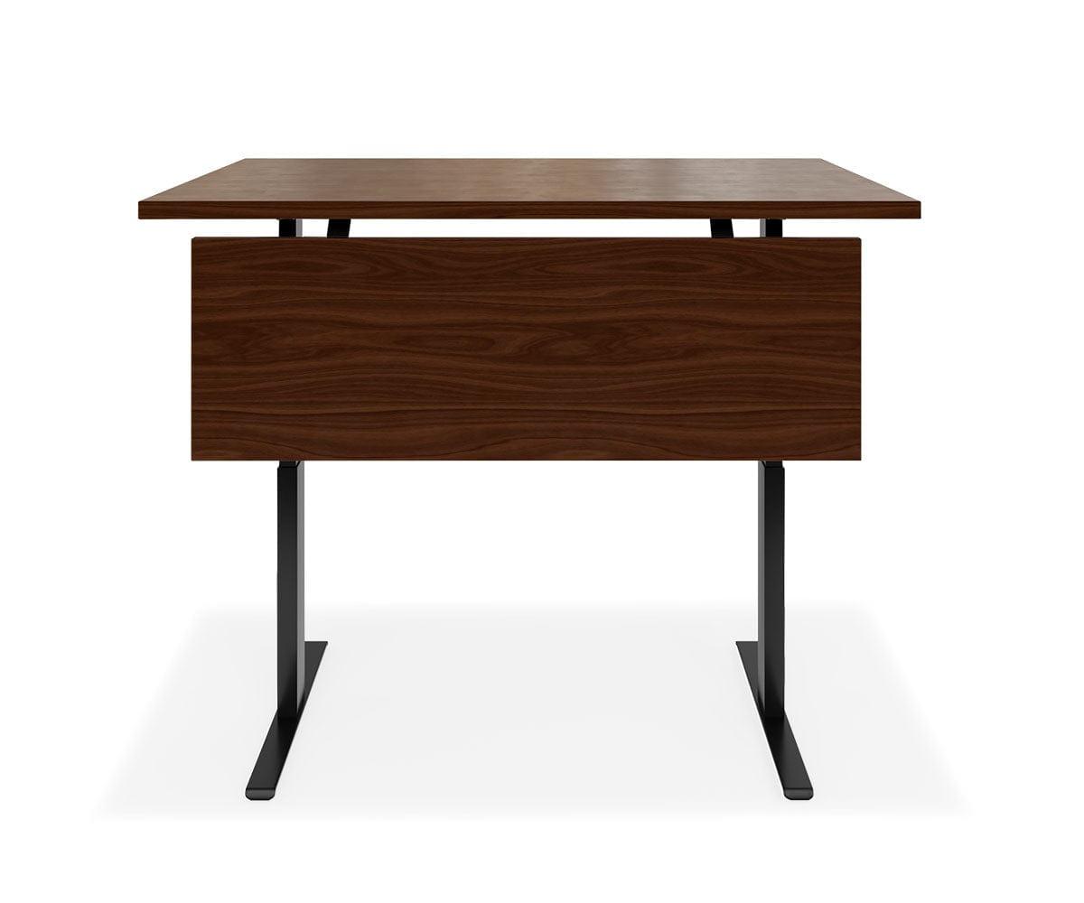 sit stand desk with modesty panel