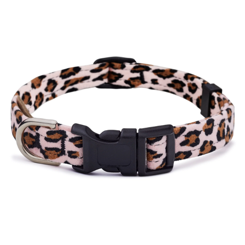 Picture of the Pink Cheetah Quick Release Collar from Susan Lanci Designs.