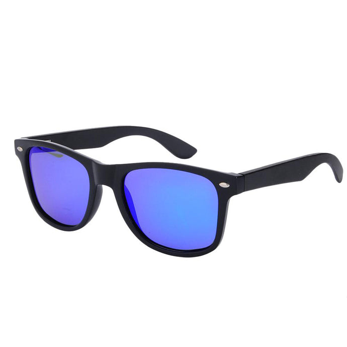 blue mirror wayfarer sunglasses