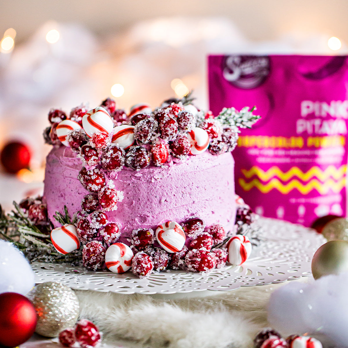 Kara's Party Ideas Pink Peppermint Christmas Party | Kara's Party Ideas