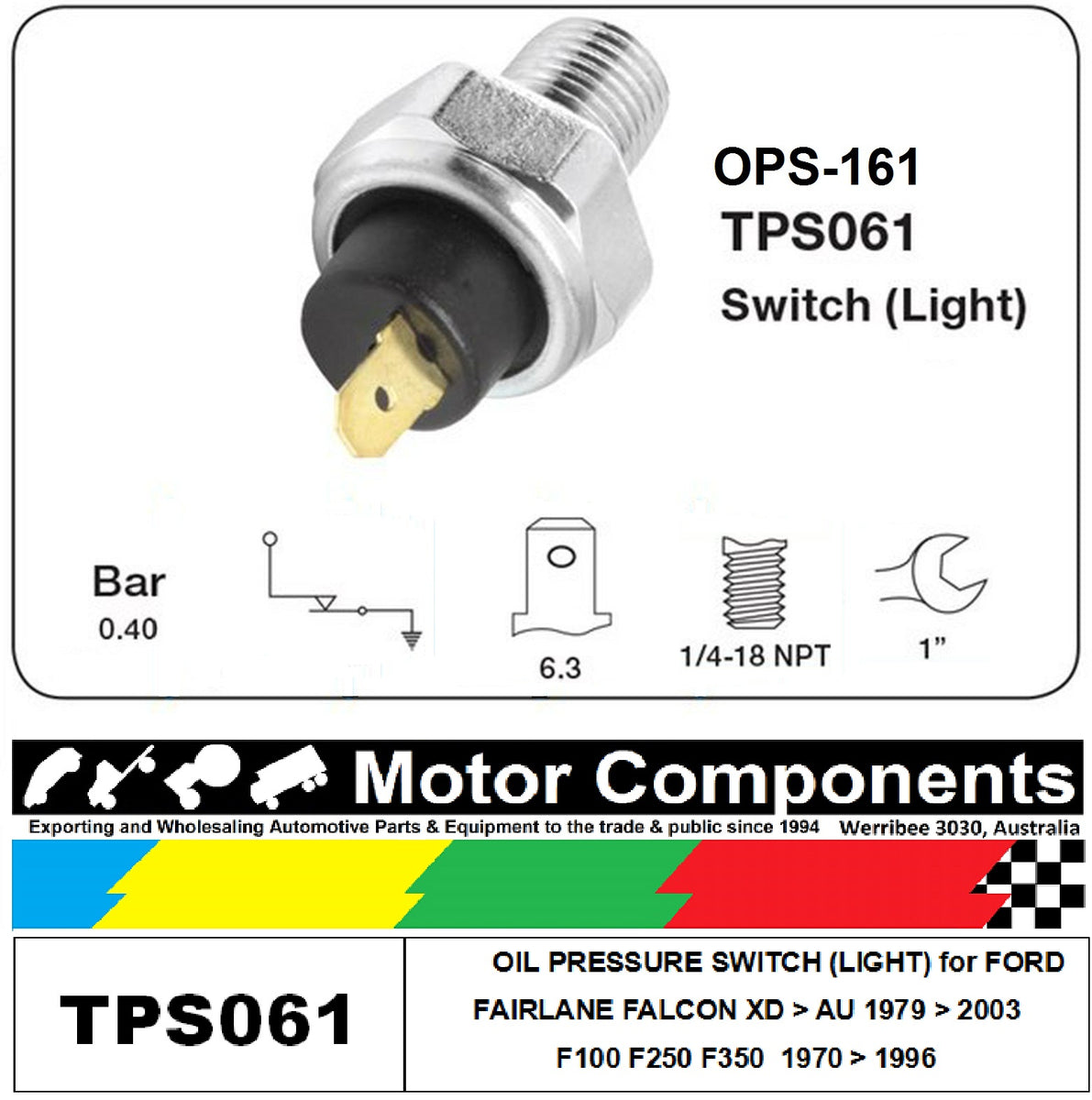 au falcon oil pressure switch