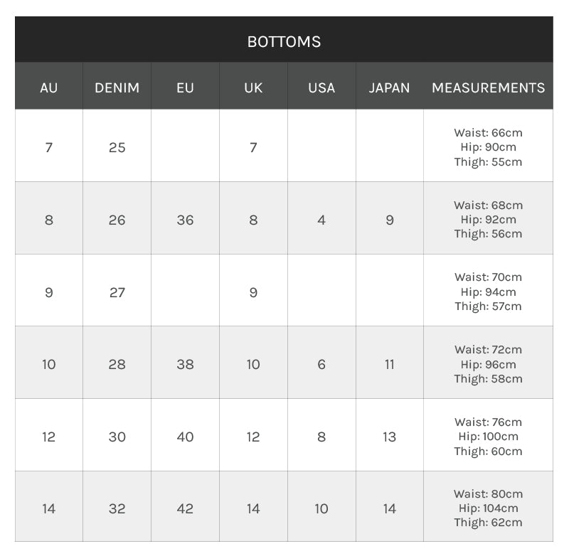 Size Guide, Women's Clothing, White & Co.