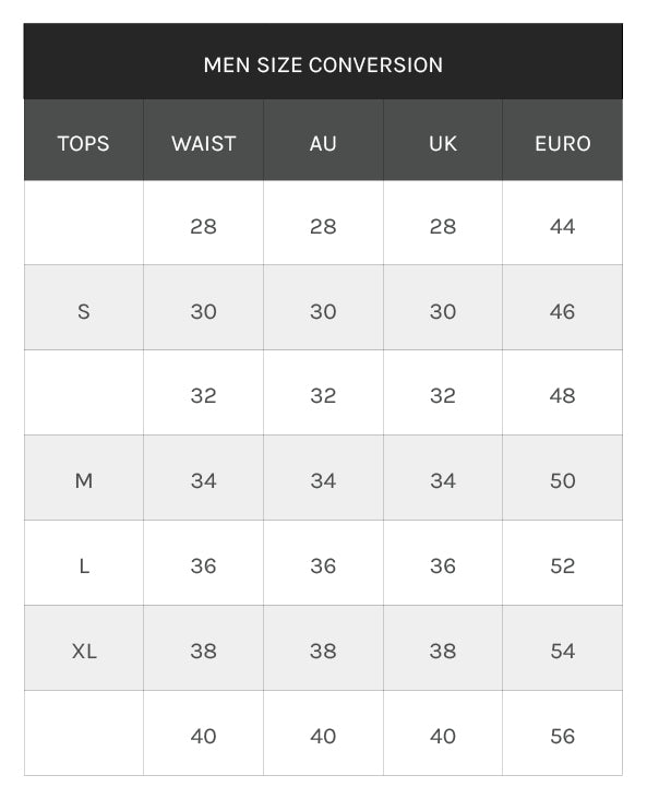 Louis Vuitton Belt Size Conversion Chart