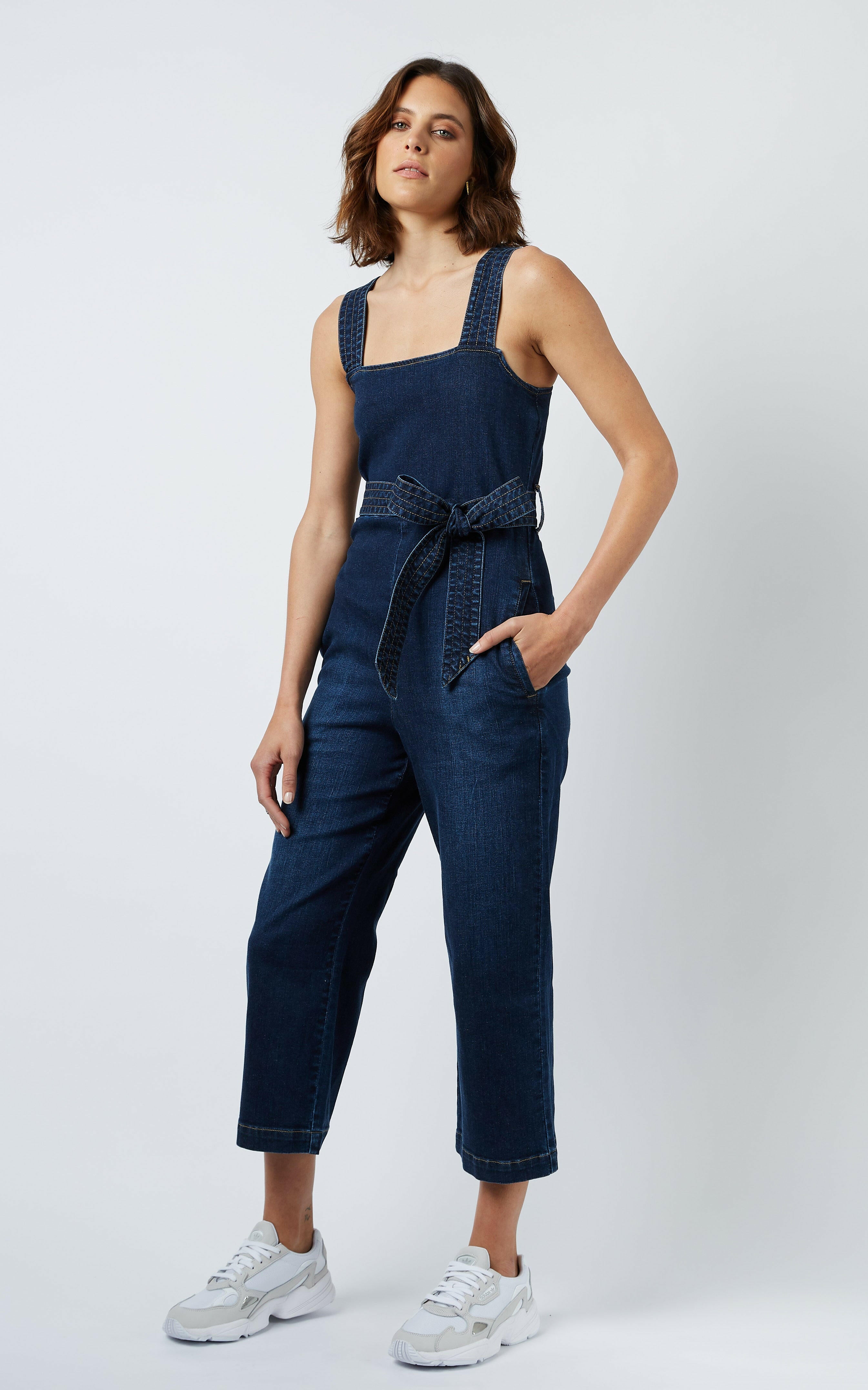 denim romper jumpsuit