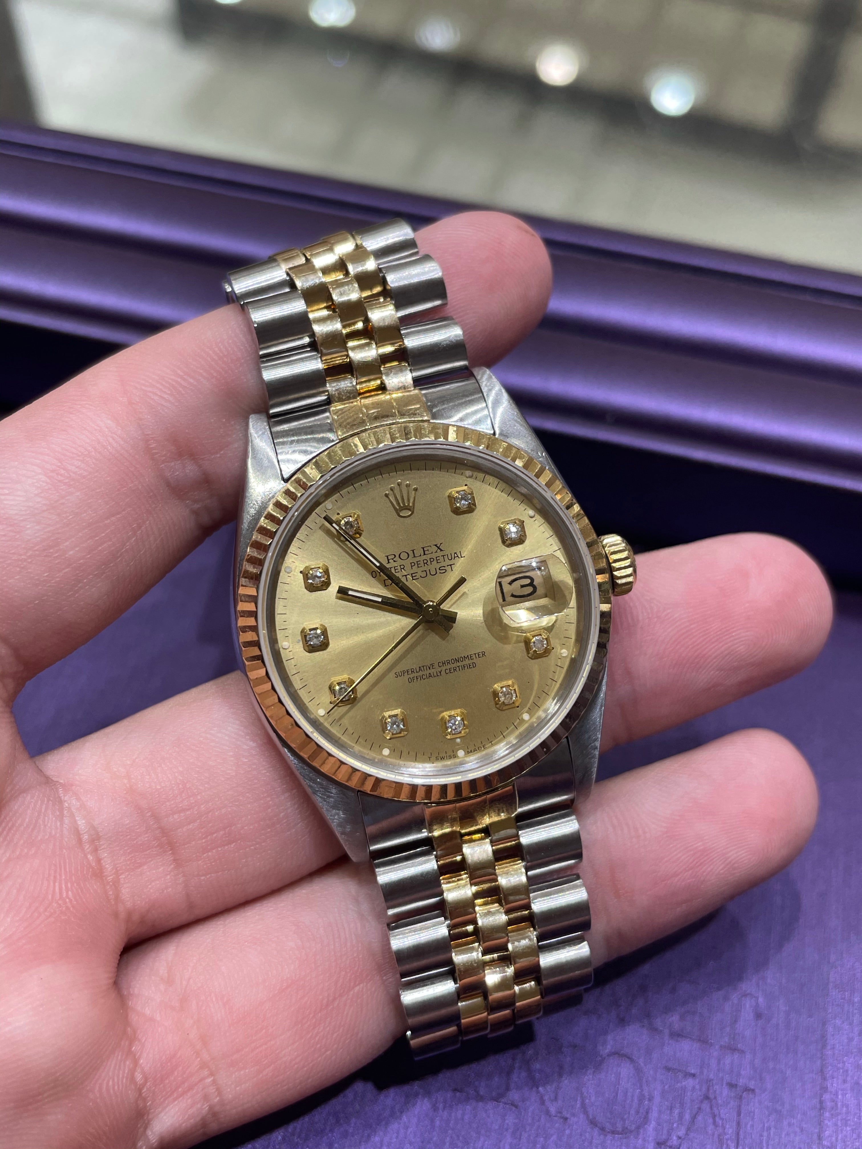 Rolex Datejust 18k/SS 16013 – Monica Jewelers