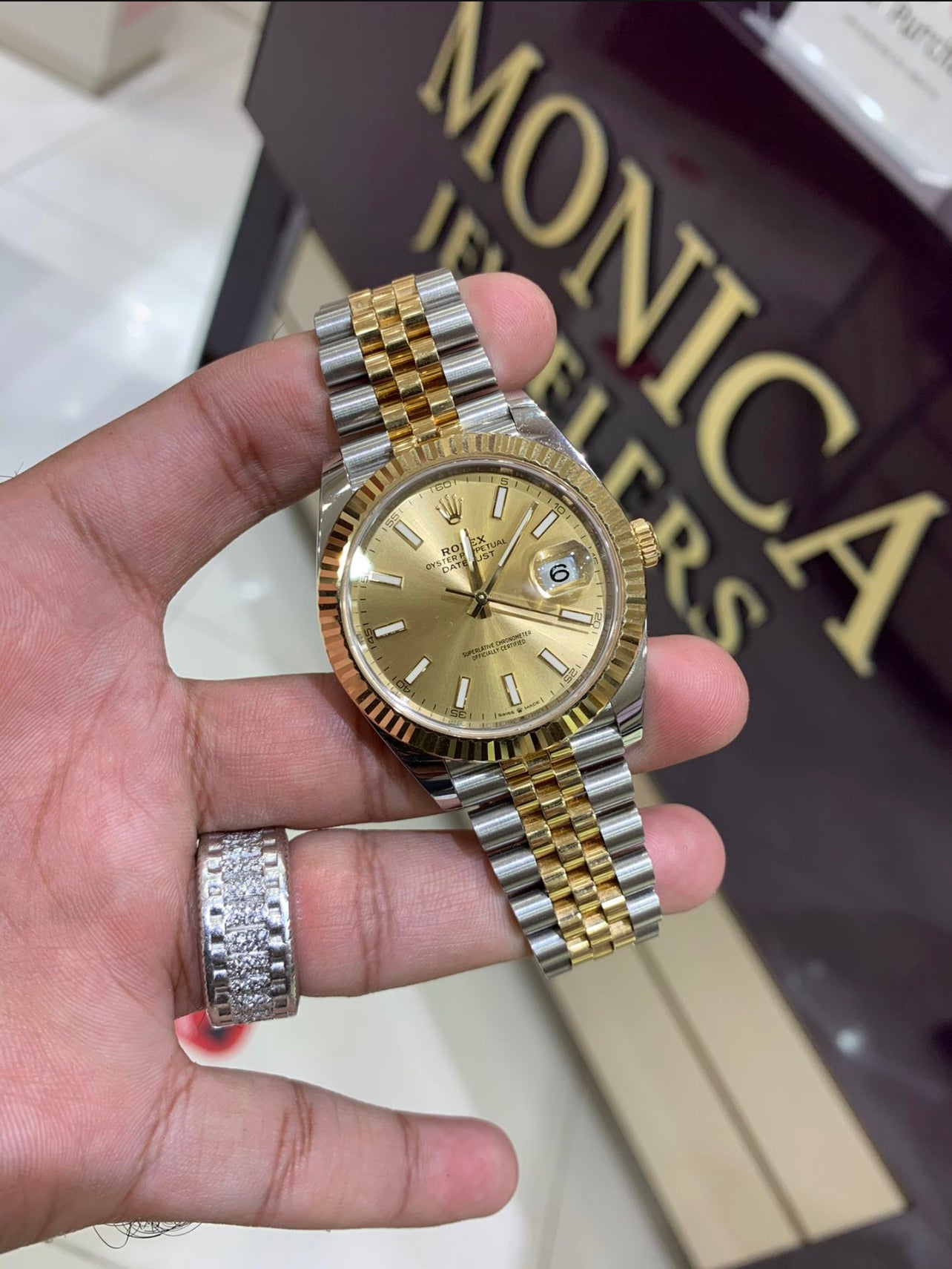 rolex jubilee bracelet gold