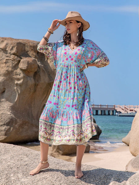 NATALIA Midi Dress | Boho Gypsy Dresses Australia | BOHEME JUNCTION