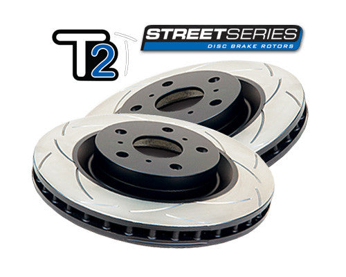 DBA - T2 Slotted Street Series Rotors - Rear (Pair) (WRX VA 15-20)