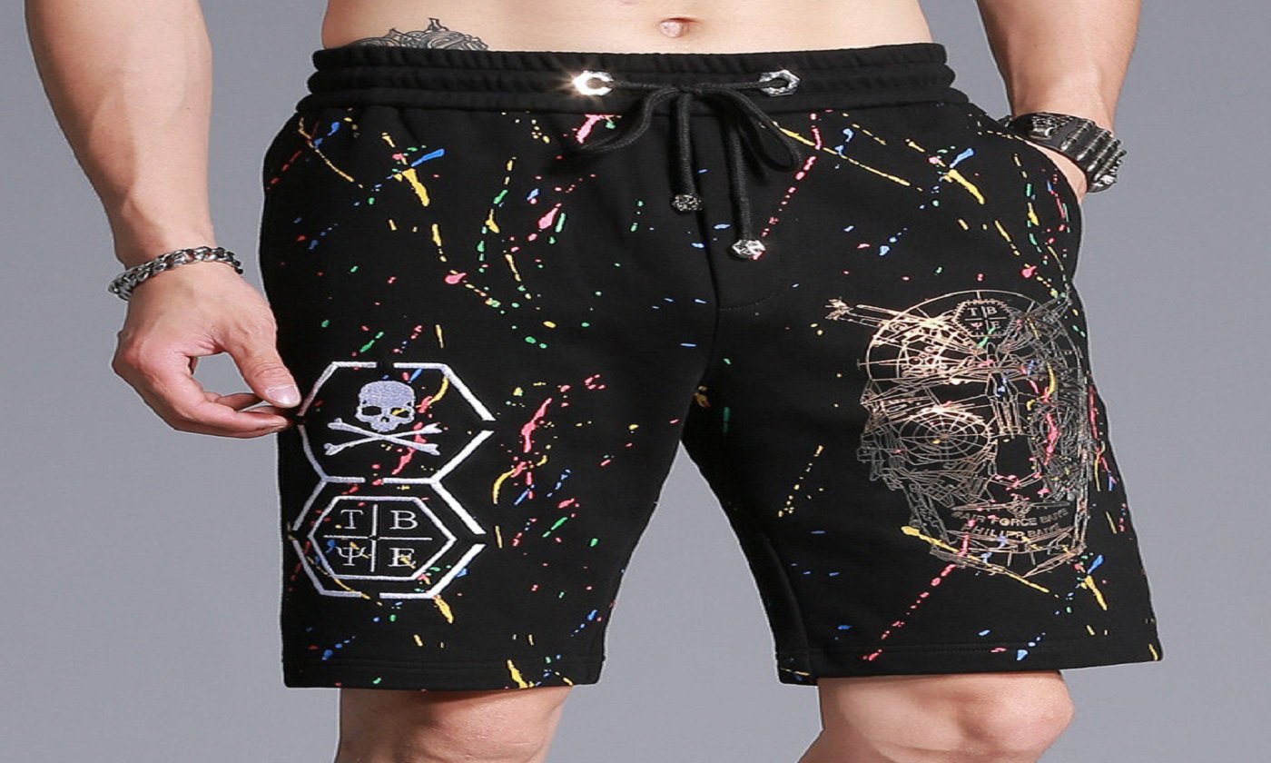 Skull Print Casual Shorts Series Men's – sparklingselections