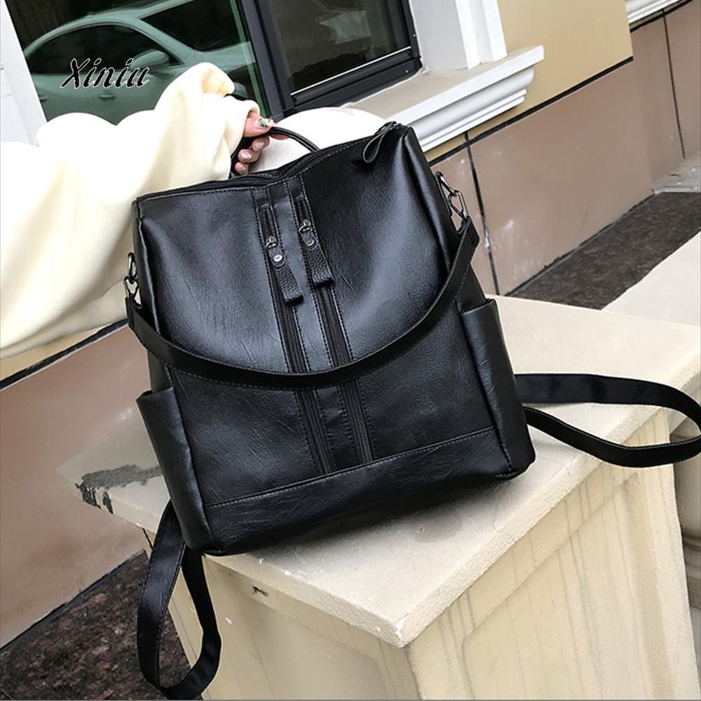 Women's Fashion Zipper High-capacity School Bag – sparklingselections