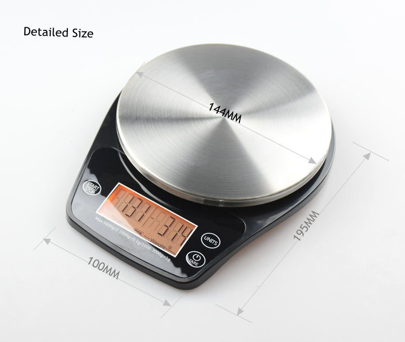 American Weigh Scales Barista Series Kitchen Coffee Weight Scale