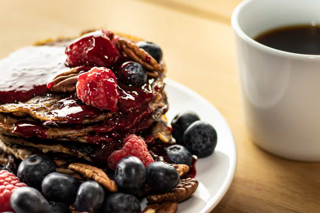 Veganske og glutenfri bananpandekager