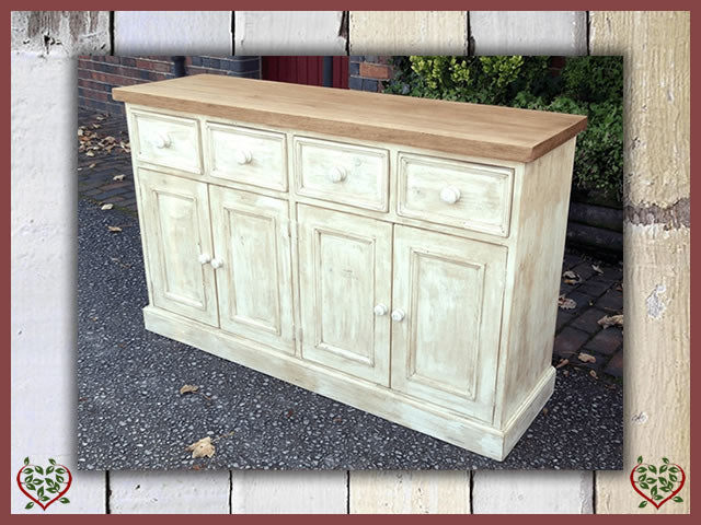 Shabby Chic Reclaimed Pine Dresser Base