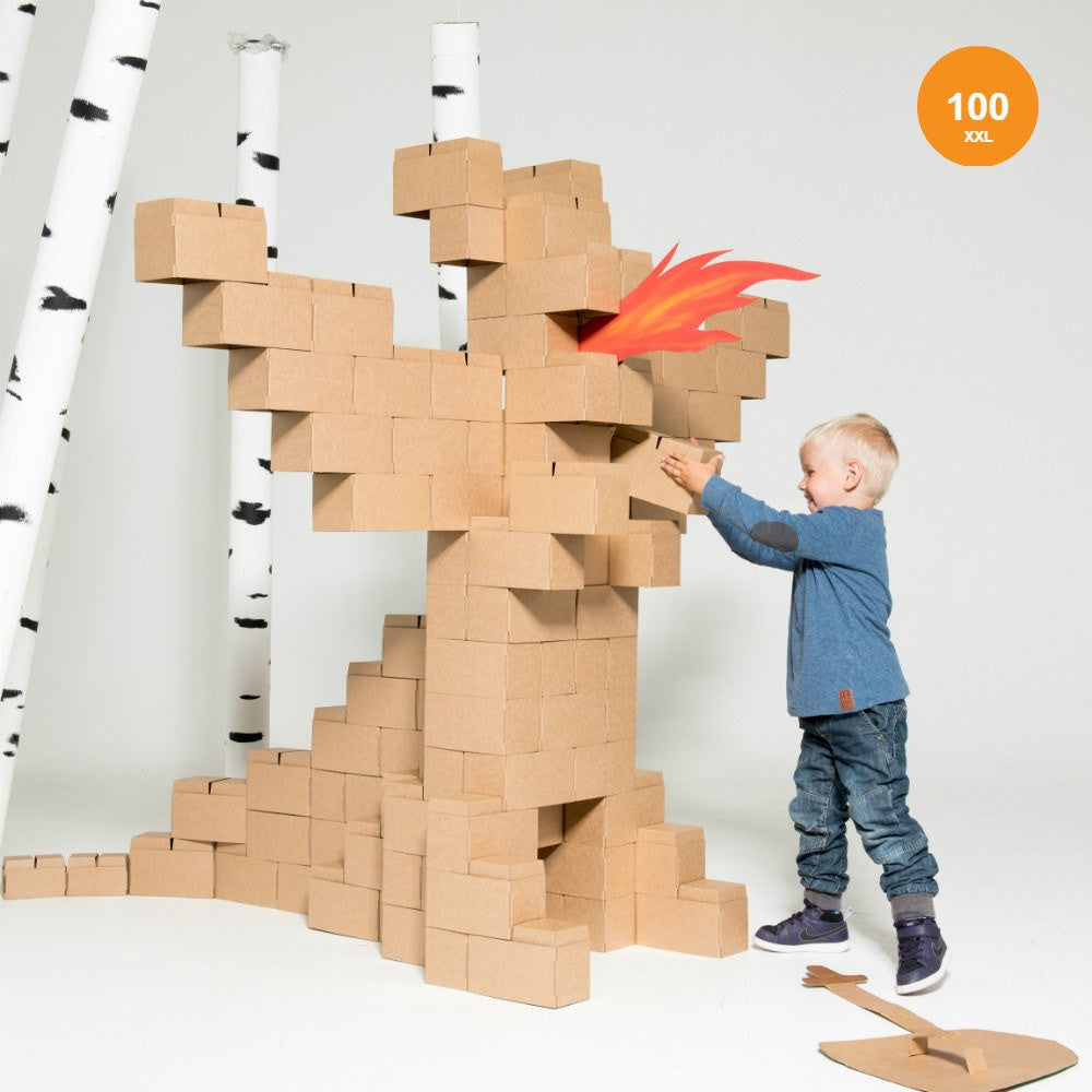 children's cardboard building blocks