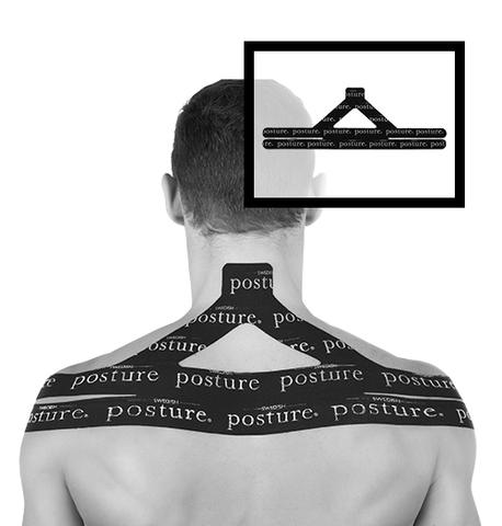 Swedish Posture Upright Tape Black Shoulder Posture Support