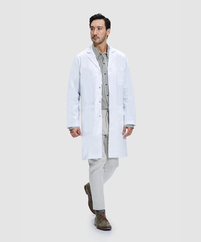 <img src="whitelabcoat.png" alt="Male model walking in white lab coat">