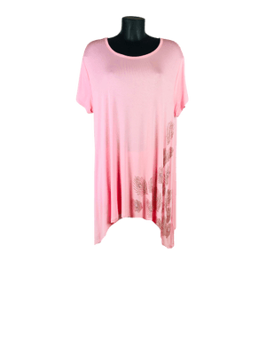 pink jersey top