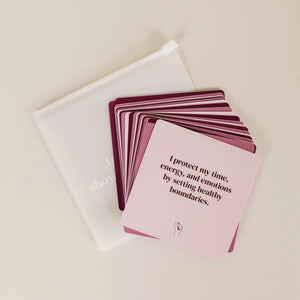 Shower Affirmations Card | Boundaries - Rafa Natural