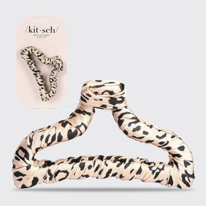 Kitsch Satin Wrapped Claw Clip - Rafa Natural