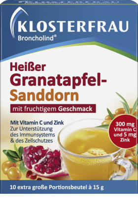 Broncholind Hot Pomegranate Sanddorn Hot Drink Bag 10 X 15 G Kloste Buywest