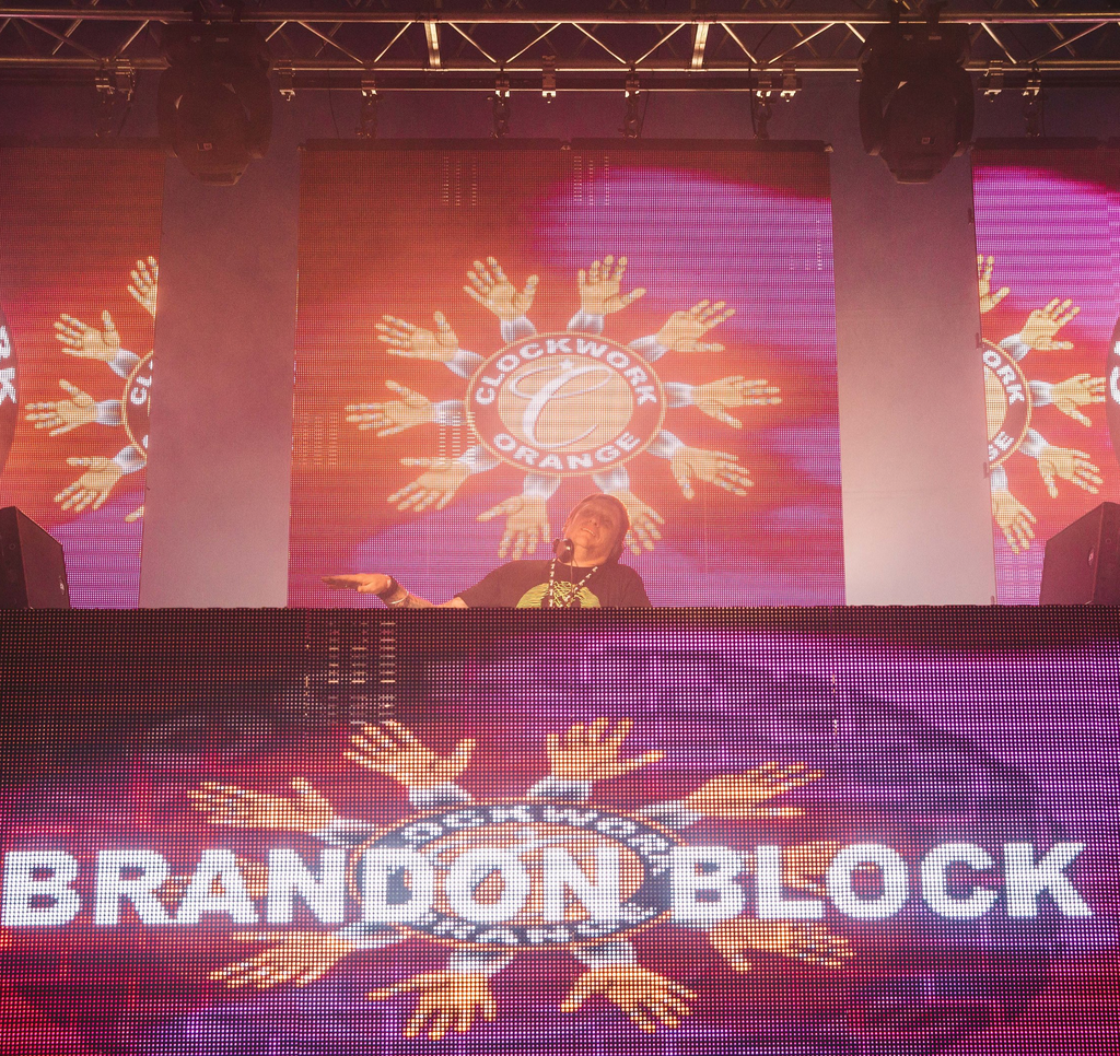 Brandon Block DJ'ing