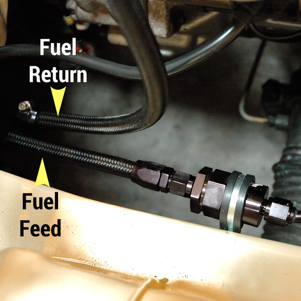 KA24DE and SR20DET Fuel Line Kit Install Layout for S13 S14 and S15