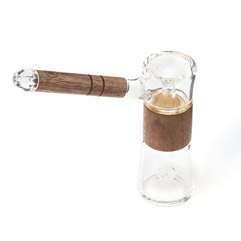 Marley Natural Glass & Walnut Bubbler – ICE Cannabis Athletica