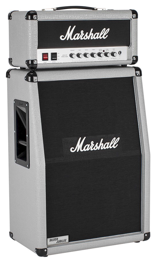 marshall 2536a 140w 2x12 silver jubilee angled amplifier cabinet