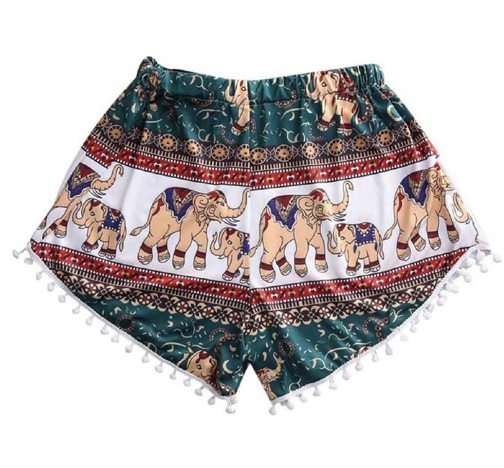 LilliPhant Clothing Majestic Colorful Elephants Shorts