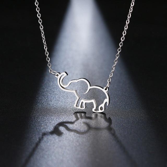 LilliPhant Silver Origami elephant necklaces