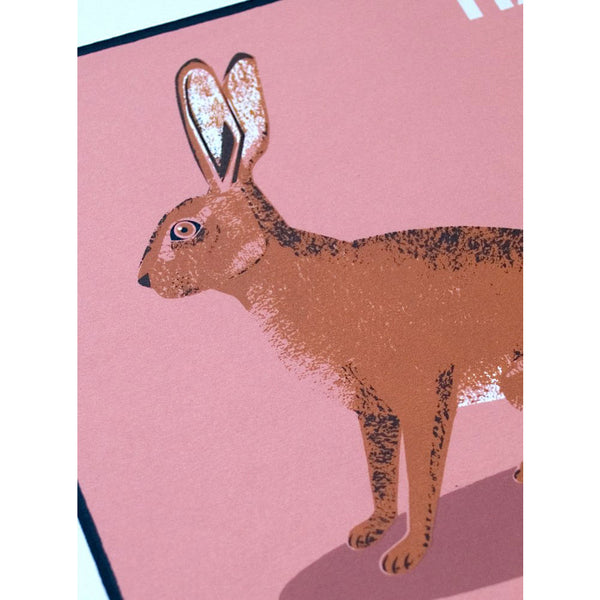 'Hare' Screen Print by Chris Andrews - Soma Gallery