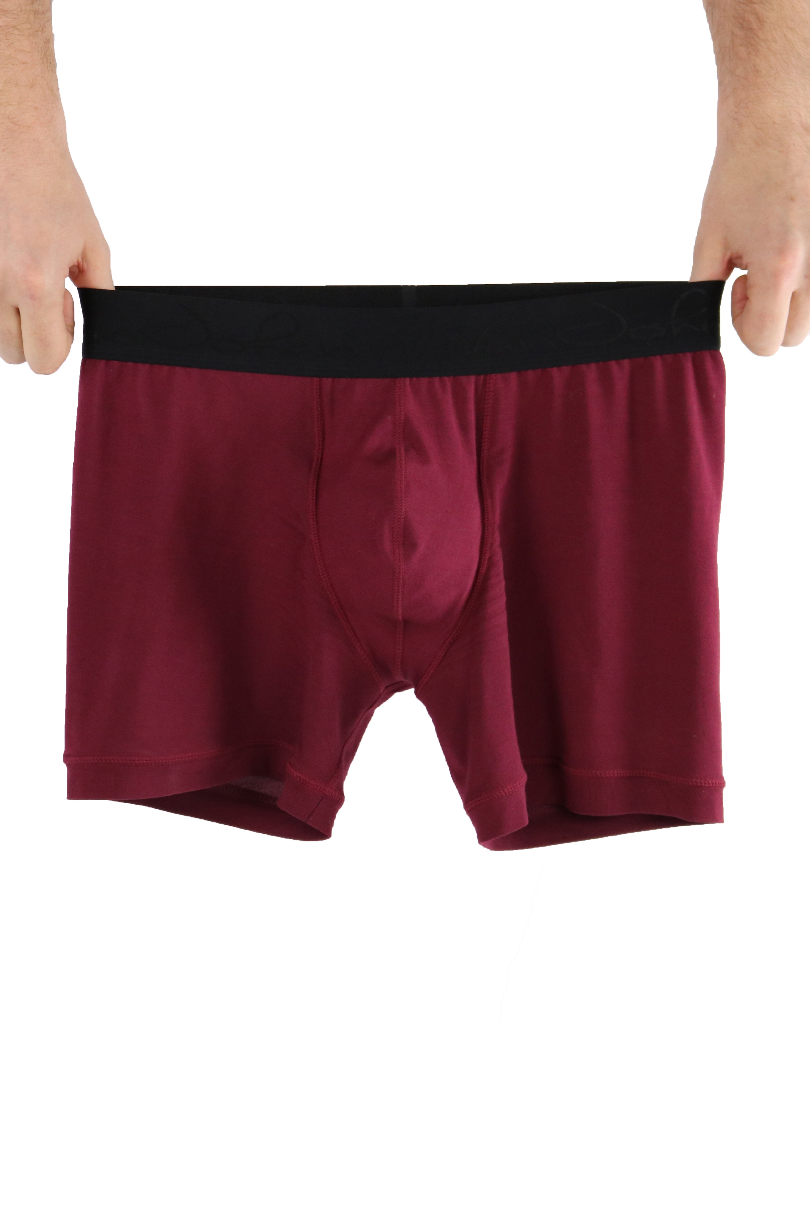 Deep Maroon Boxer Briefs | Best Mens Underwear for Sweating – VanJohan ...
