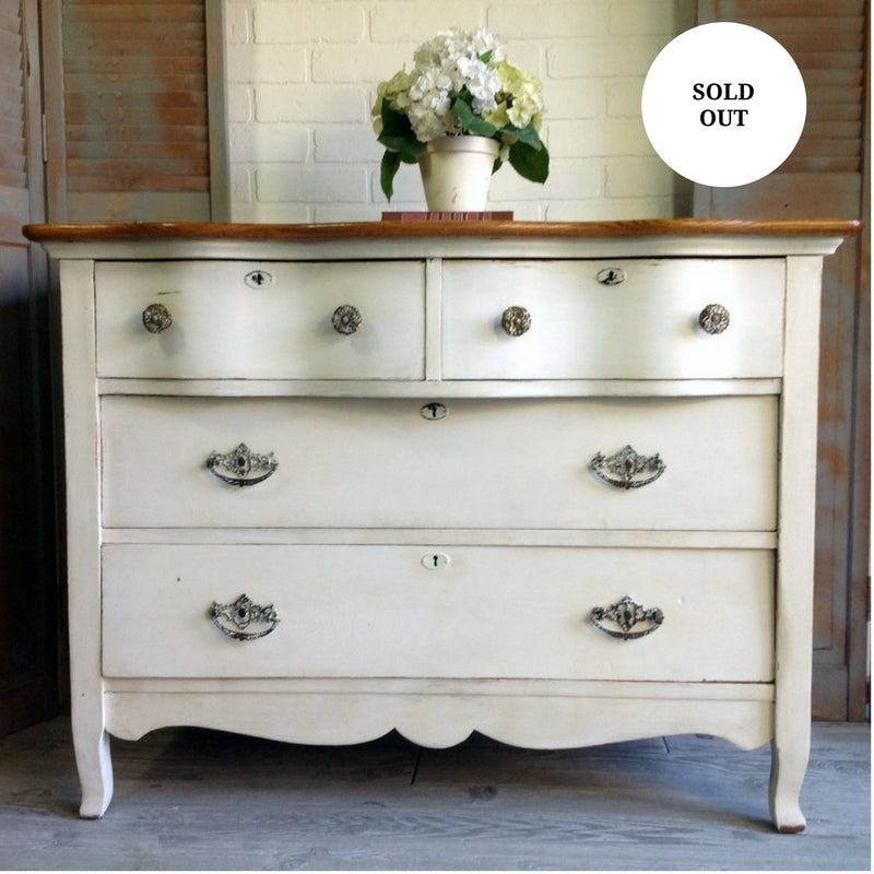 Custom Painted Antique White Dresser Revisit Warehouse