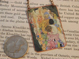 Klimt jewelry Life necklace art  mixed media jewelry