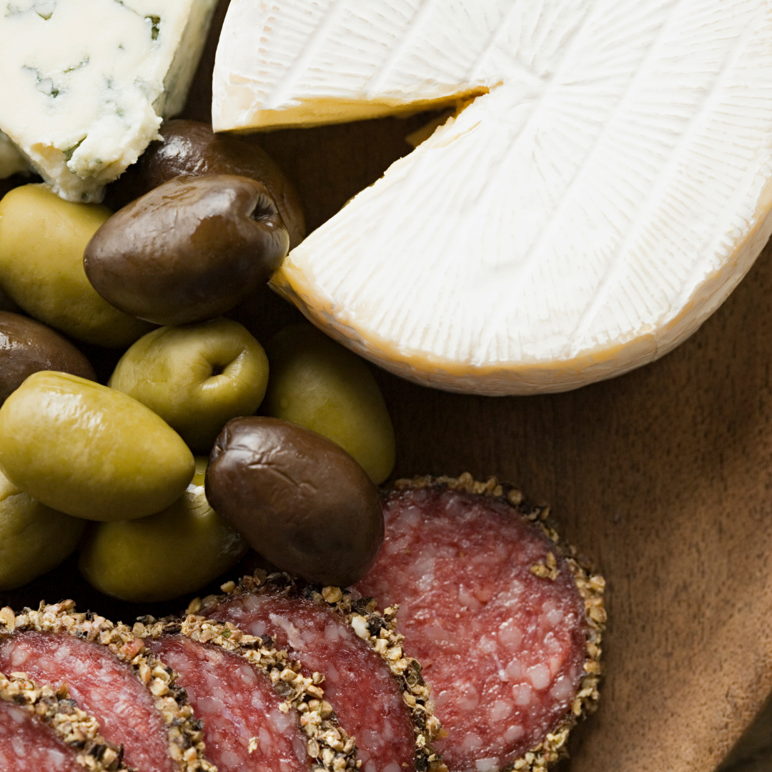 Olives and cheese