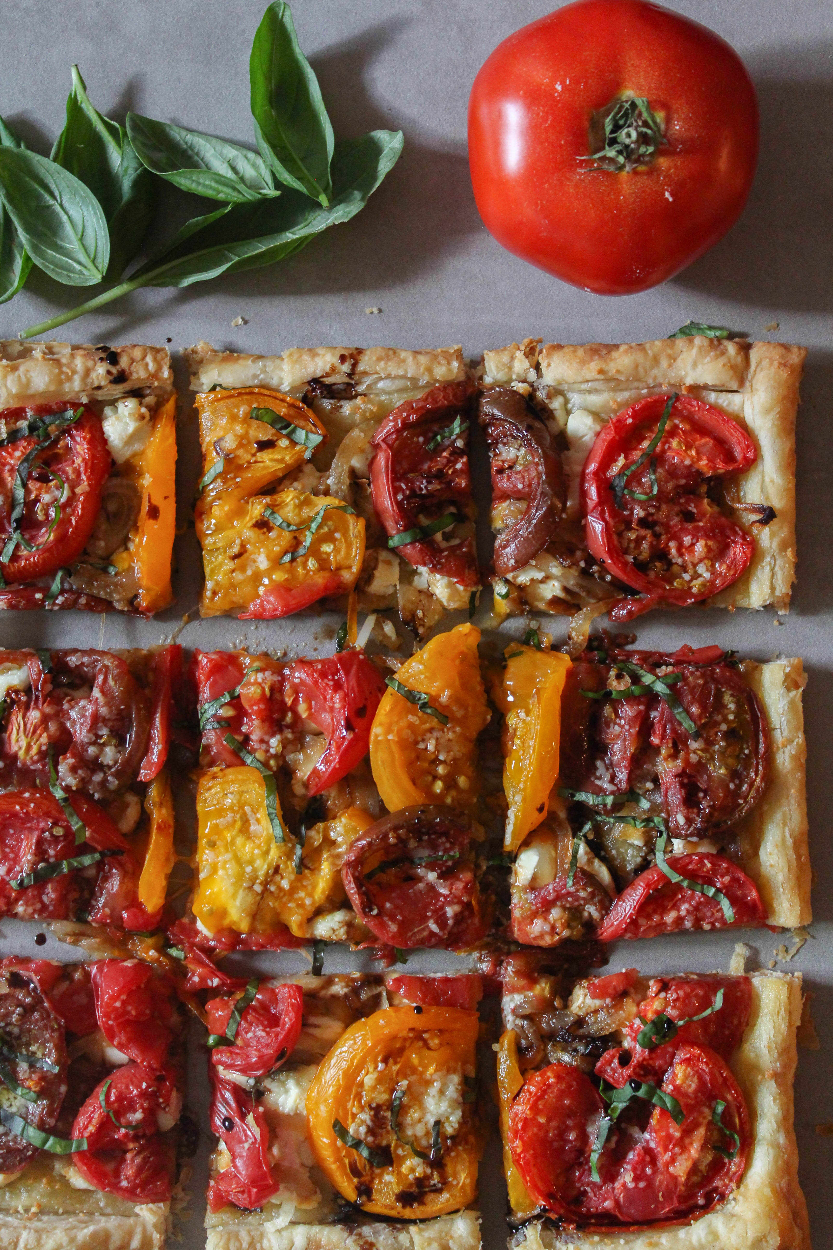 Heirloom Tomato and Goat Cheese Tart