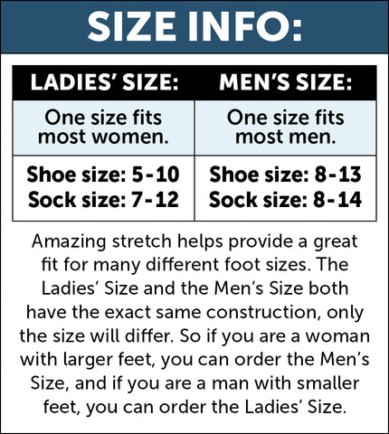 Thermo-socks size chart