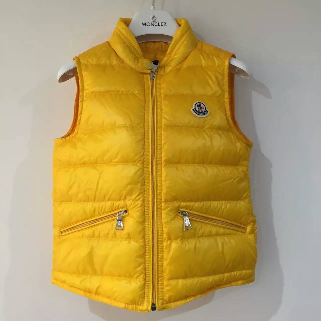 moncler yellow gilet