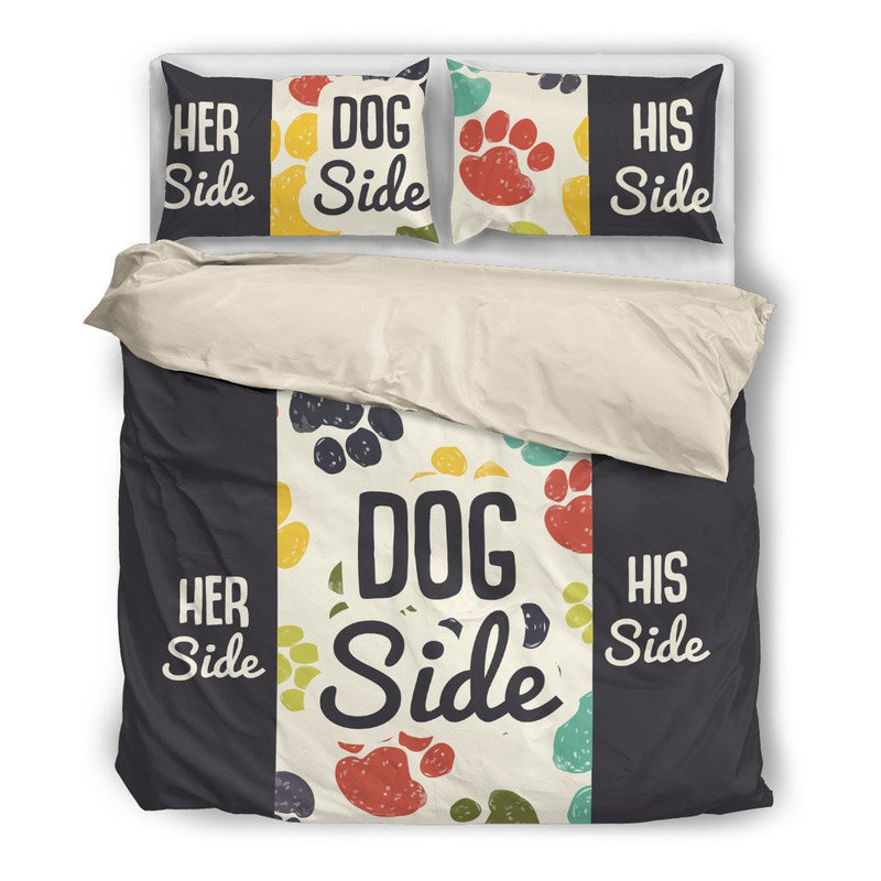 His Side Her Side Dog Side Duvet Set Black Need Those Sneakers