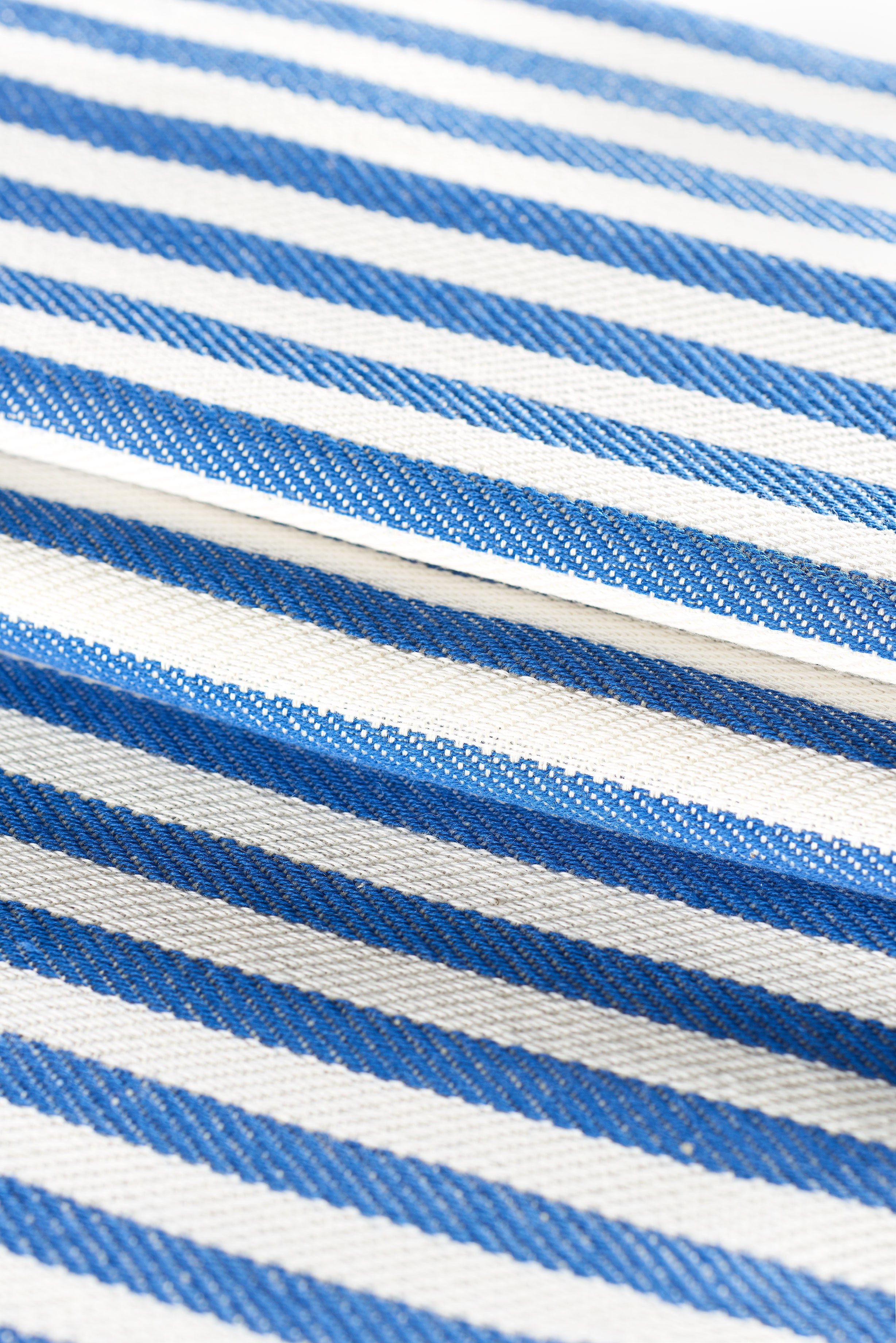 blue striped beach towel