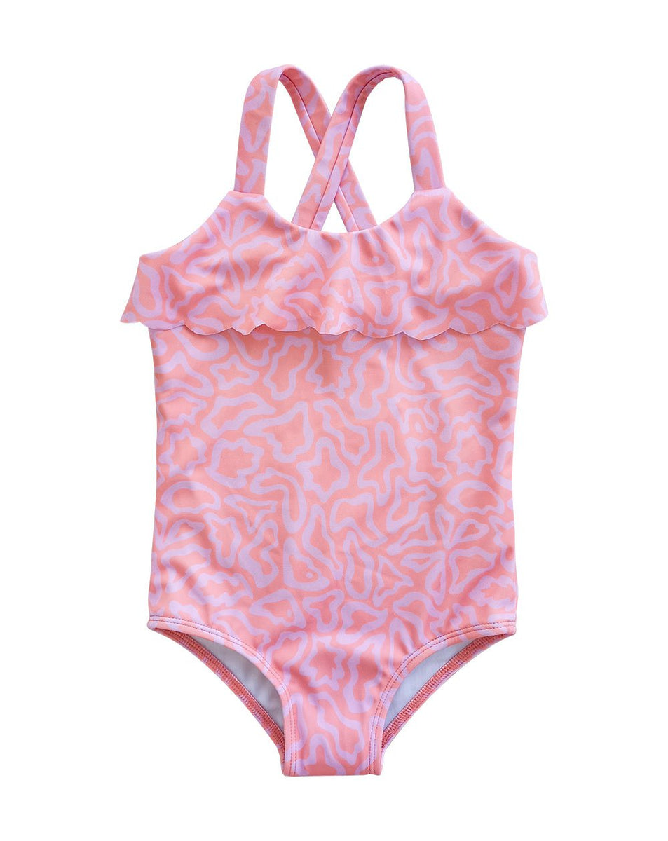 Butterflight Terracotta Baby Scallop Swimsuits – cosmocrewkids.com