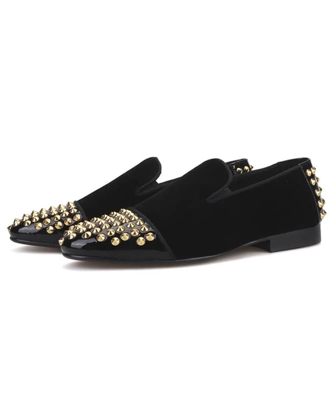 men studded loafers