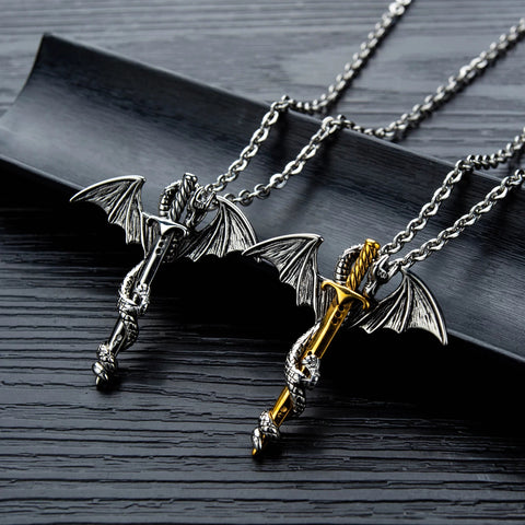 dragon sword necklace sj
