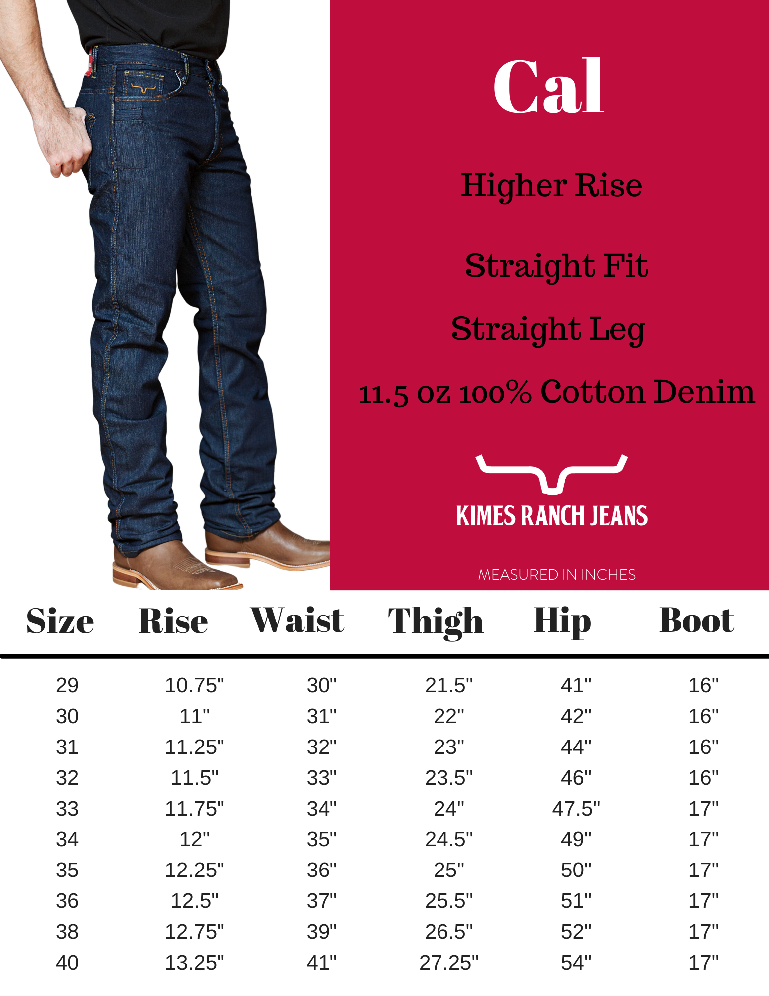 Size Chart | Kimes Ranch