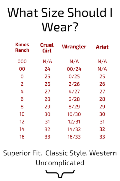 Kimes Ranch Women's Fit Guide